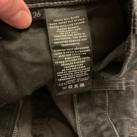 J Brand Lillie JB0022472 Savannah black/gray leopard print jeans 26 - Picture 6 of 7